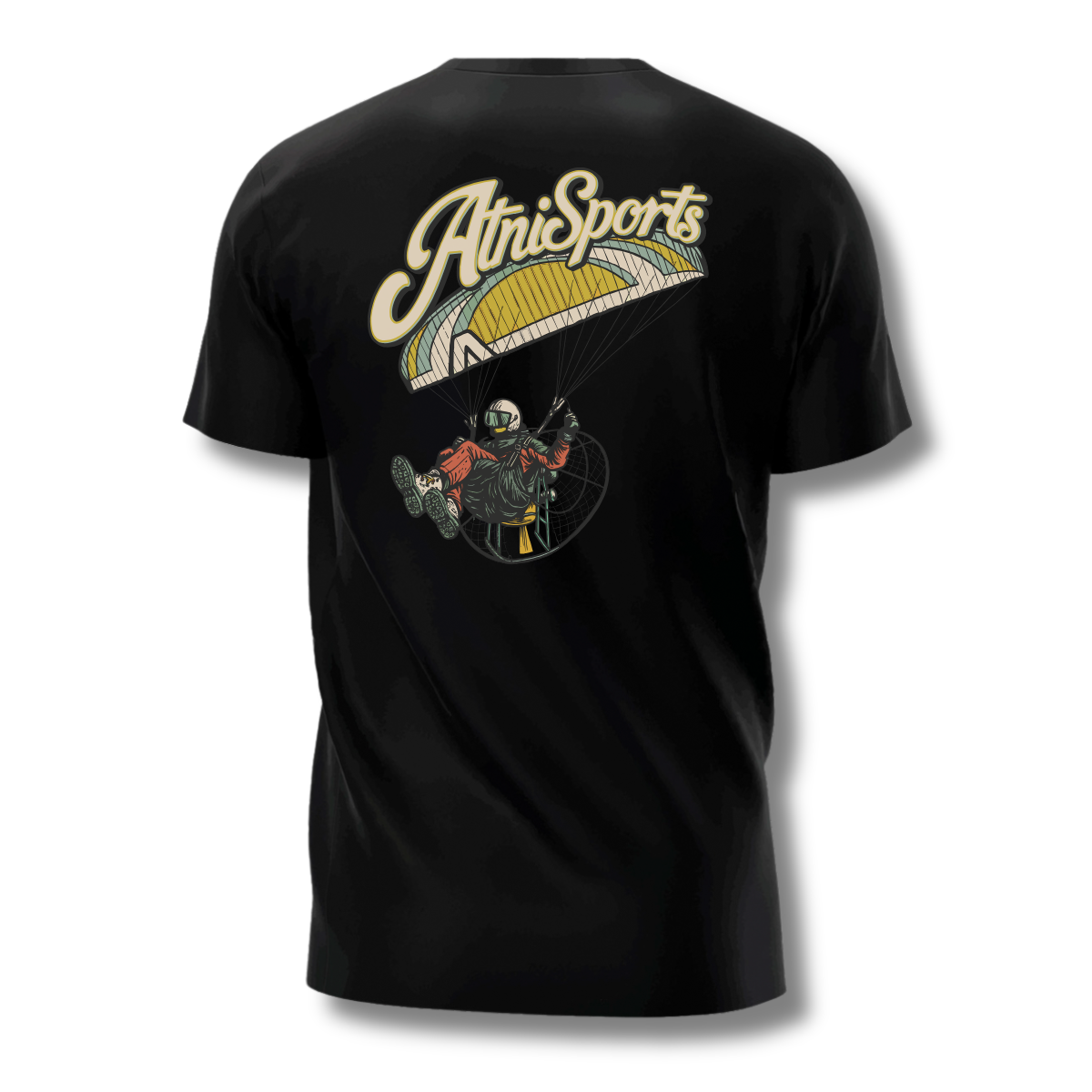Camisetas Masculina Paramotor Algodão Premium 100% Glider 3